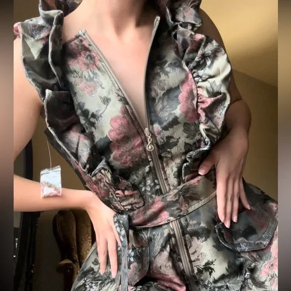 NWT Samuel Dong Jacquard Bubble dress - Picture 3 of 11